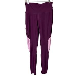 Xersion Women's Color-block Two Tone Athletic Sporty Leggings Sz M
